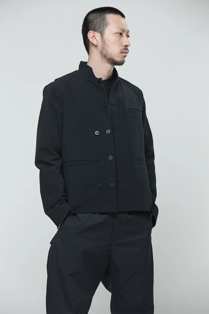 XS-6XL Новинка мужская одежда Большой взрыв GD тонкий дизайн двубортная короткая куртка пальто плюс размер певица костюмы