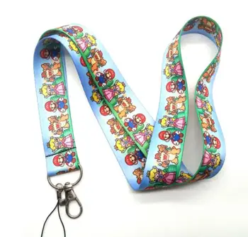 

10 pcs Cartoon Super Mario Neck Lanyard ID Badge Holders Mobile Neck Keychains For Party Gift WQ-234