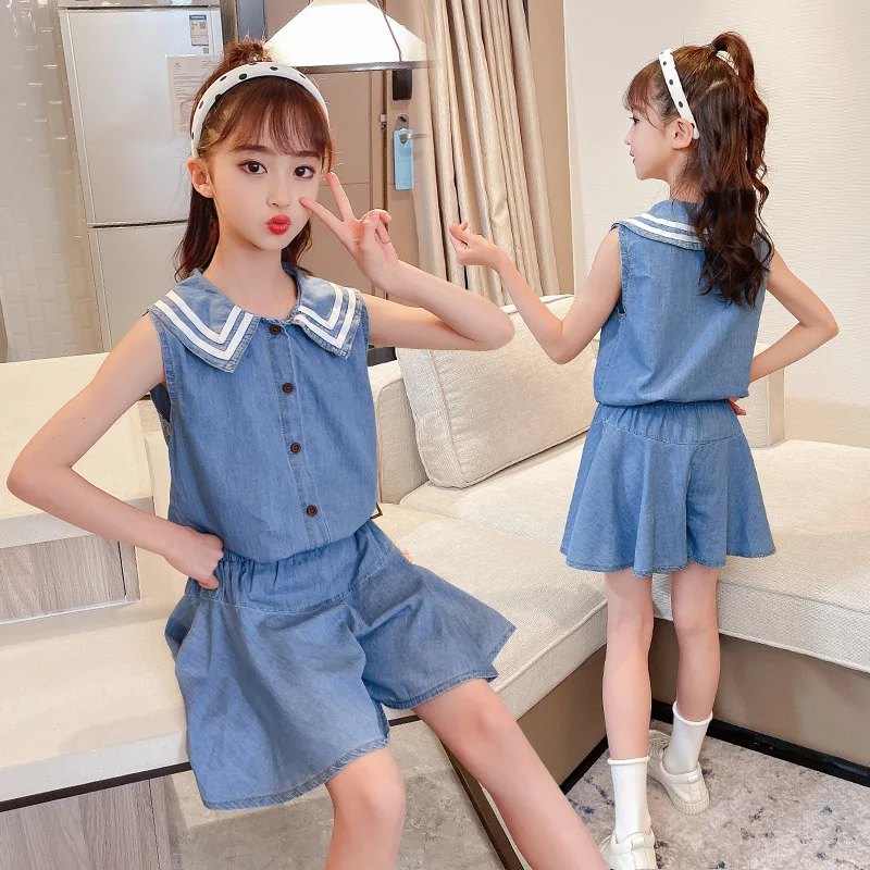 Летняя одежда для детей комплект девочек из 2 предметов Комплекты одежды