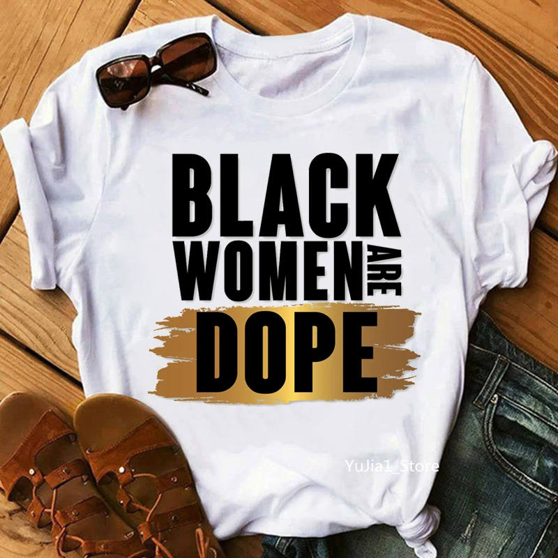 Dope Diva Queen Camiseta con estampado gráfico mujer, camiseta negra africana ropa de Tumblr Harajuku, venta al por mayor|Camisetas| - AliExpress