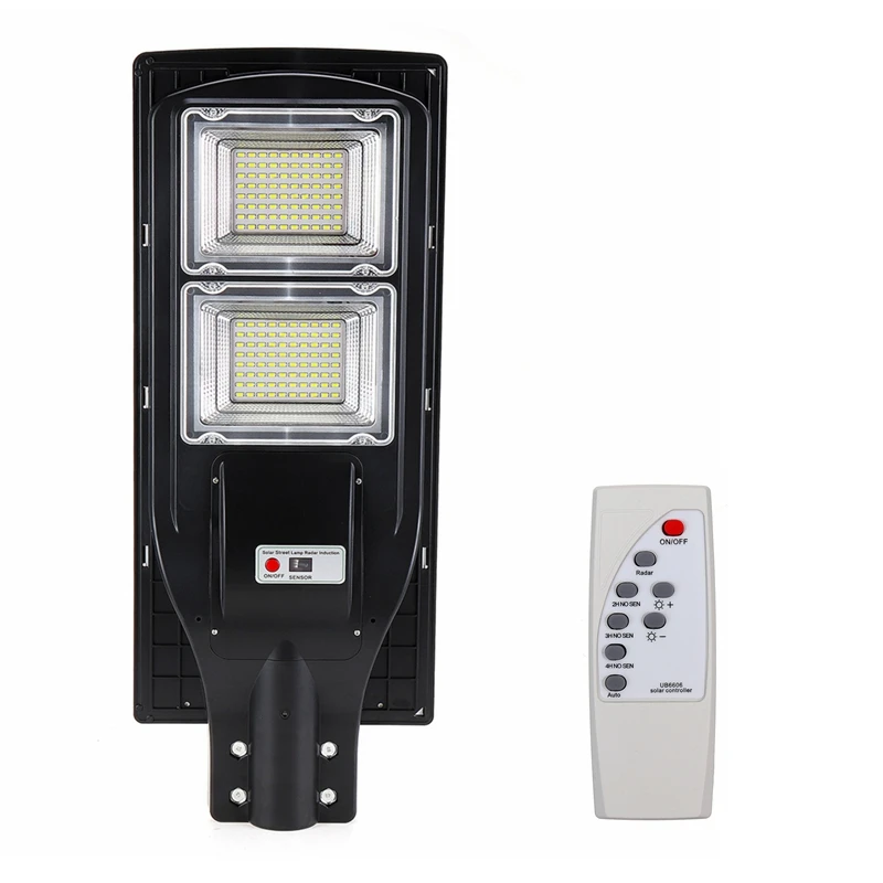 150W Solar Wandlamp 160Leds Licht + Radar Sensing + Afstandsbediening Solar Light Waterdicht Voor Huis Tuin hek Outdoor