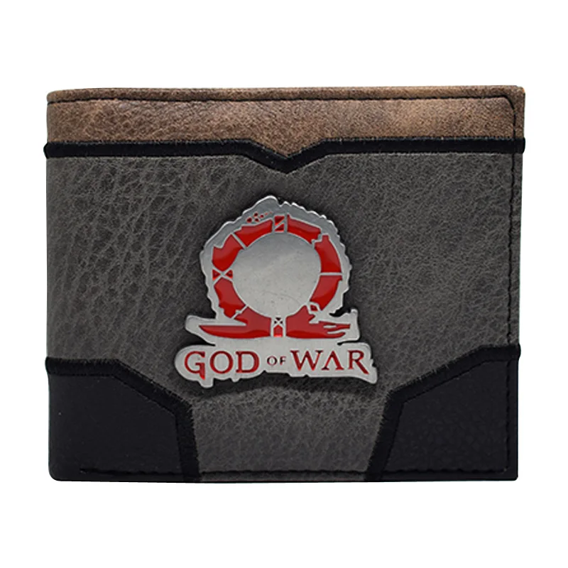 Кошелек god of war, мужской кошелек с отделением для монет на молнии, держатель для карт