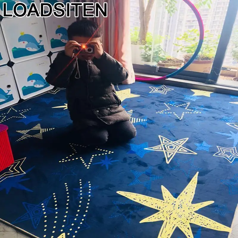Маленькие двойные звезды De Priere Tapis Chambre Fille Черные Кухонные радио пушистые Дети