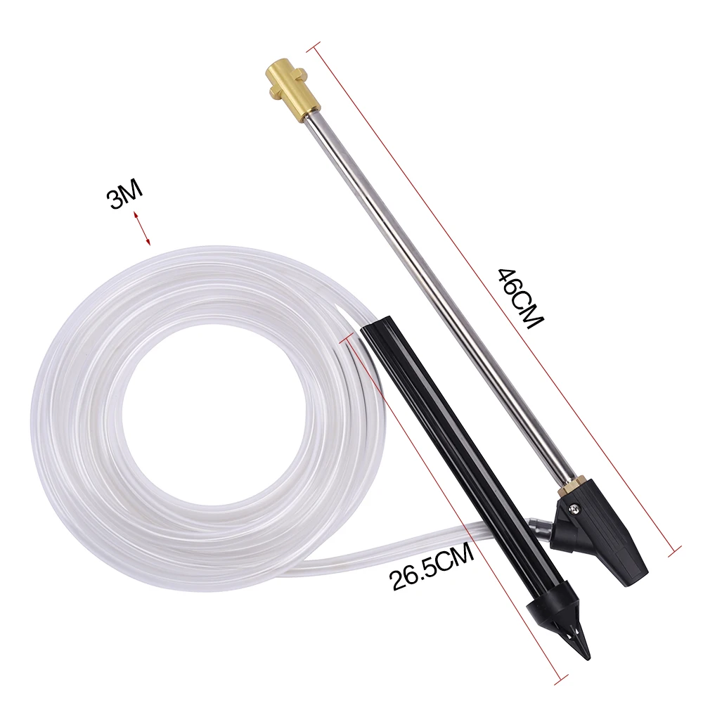 Мокрый Песок Blaster очистки воды с 3 м Сифон шланг для Karcher K2 K3 K4 K5 K6 K7 высокое Давление шайбы