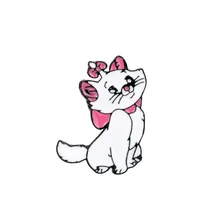 Милый Кот Сплав Брошь игриво розовый милый значок с изображением кота брошь аксессуары маленькие подарки пересечение границы горячая распродажа