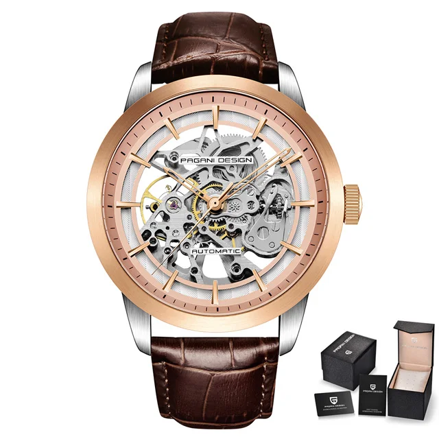 2021 Pagani Design New Men's Luxury Automatic Mechanical Watch Stainless Steel Waterproof Sports Leather Watch Relogio Masculino 