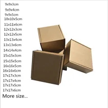 10 stücke Kleine Well Papier Box Verdickt Post Express Verpackung Box Platz Größe Mini Schmuck Geschenk Box