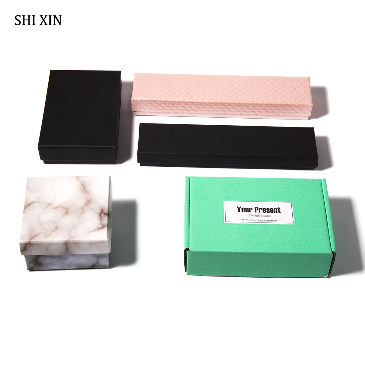 

SHIXIN Lovely Jewelry Gift Box Cardboard Handmade Packing Box for Necklace/Earring/Ring/Bracelet Jewellery Carton Present Box