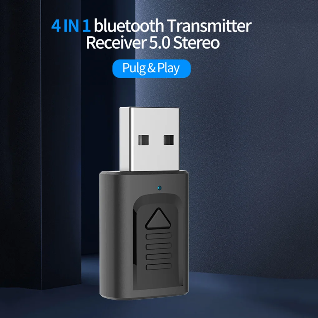 Мини Bluetooth 5 0 аудио приемник передатчик 4 в 1 3 мм Jack AUX USB стерео музыка Беспроводной