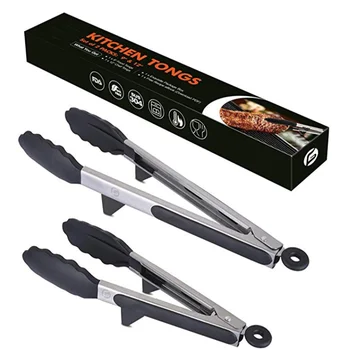 

2PC Baking Silicone Food Clip Long Steak Barbecue Clip Barbecue Clip Bread Food Clip 12 Inch No Box Packaging