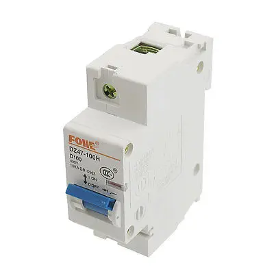 

AC 400V 100A 1 Pole 1P Overload Protection Miniature Circuit Breaker