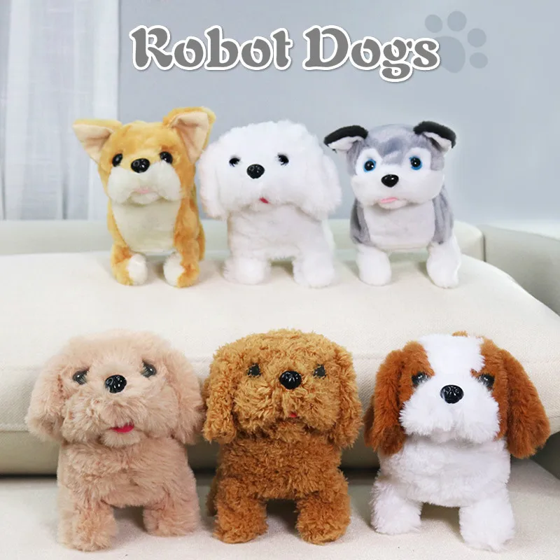 Electronic Pets Sound Control Robot Dogs Bark Stand Walk Cute