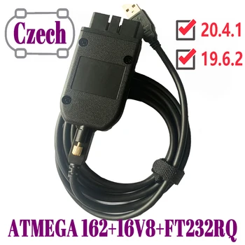 

VAG COM 20.4.1 VAGCOM 19.6.2 VCDS HEX CAN USB Interface FOR VW AUDI Skoda Seat VAG 19.6 multi-language ATMEGA162+16V8+FT232RQ