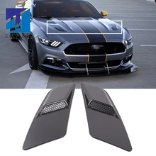 Для Ford Mustang- черный воздухозаборник накладка, установленная на капот