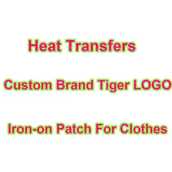 

Iron on Brand Tiger Patches for Clothes DIY T-shirt Jacket Applique Heat Transfer Vinyl Animal Letter Patches Stickers Therma