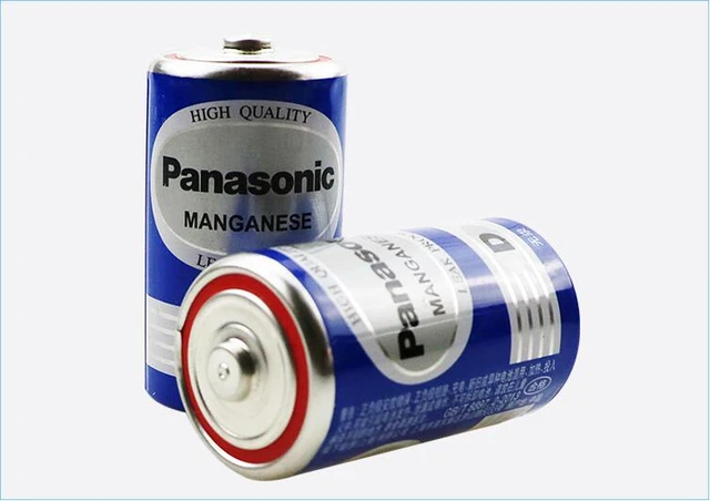 2pcs/lot Panasonic 1.5V D Size Zinc Carbon Batteries No Mercury Dry Battery  Cell For Geyser