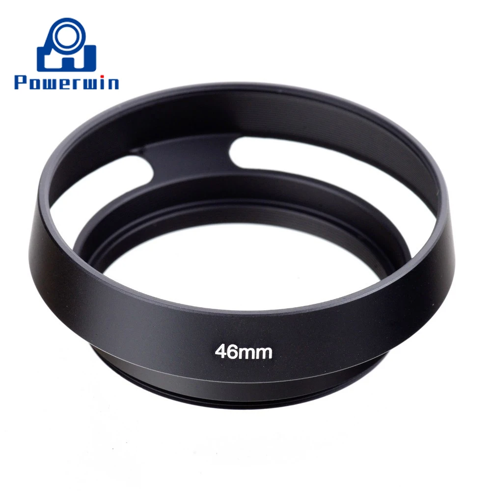 Powerwin 40 5 мм 43 46 49 52 55 58 62 67 резьба изогнутая черная металлическая бленда для