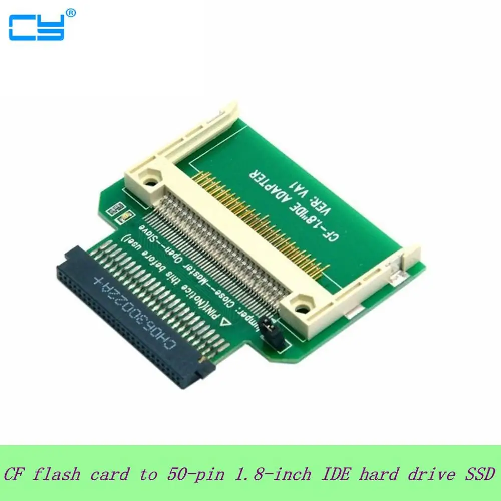 1 шт./CF компактная флеш карта Merory 50pin 8 дюймовый IDE жесткий диск SSD конвертер адаптер