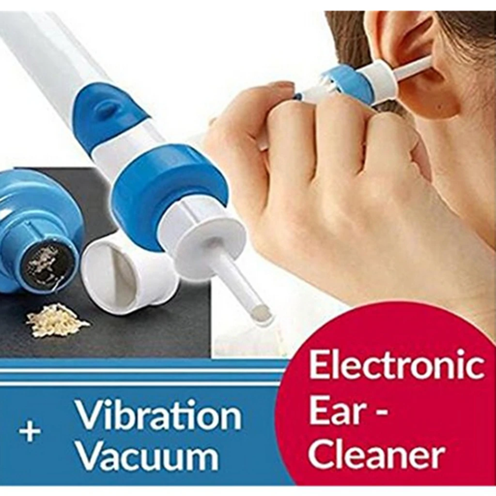 Electric Ear Vacuum Cleaner Wax Dirt Fluid Remover Painless Safe Spiral