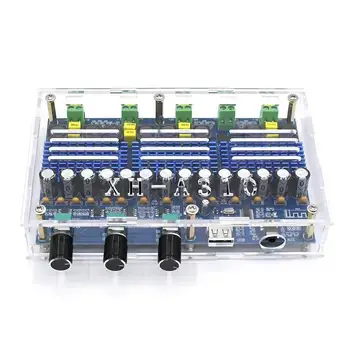 

Power Amplifier Board Bluetooth 5.0 TPA3116D2 4 Channel 50Wx2+100Wx2 Stereo Dual Bass Subwoofer AMP Home Theater XH-A310