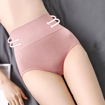 

3pcs/lot High Waist Sexy Padded Shaper Seamless Panties Slimming Lingerie Women Underwear Breathable Ladies Soft Briefs Ladies