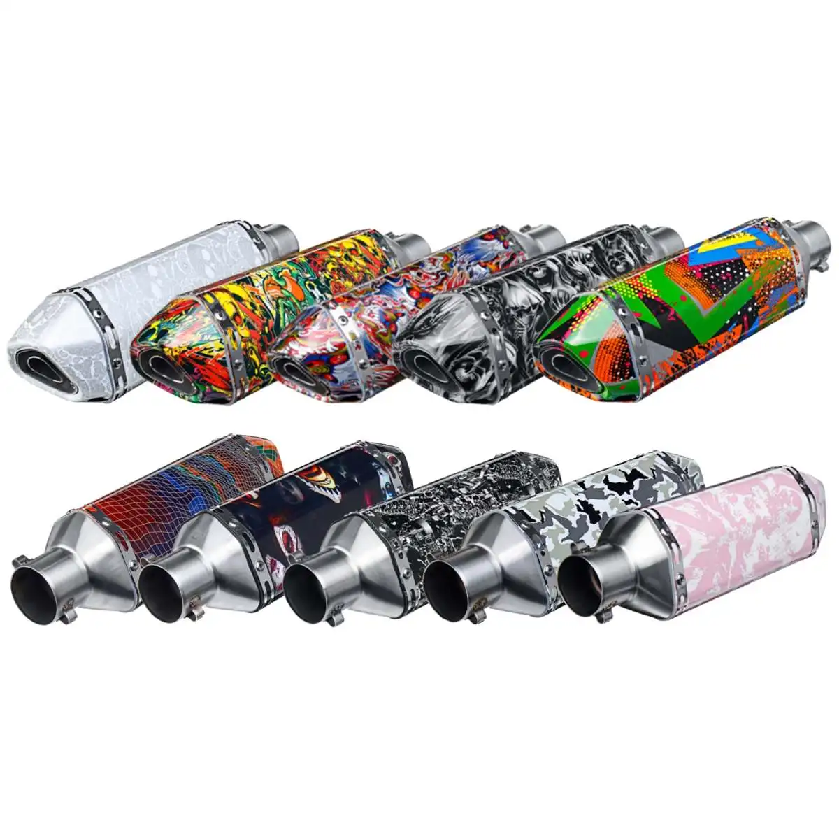 

Stainless Steel 38-51mm Motorcycle Exhaust Muffler Pipe with Silencer for TRK502/Suzuki GSR600/CRF230/EGZOZ/MT10/XADV/R1200RT