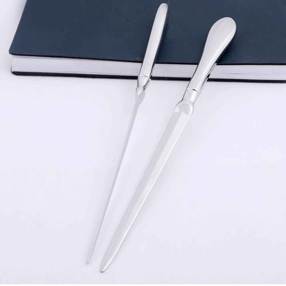 Твердый ручной практичный легкий универсальный нож для резки букв школьная офисная резка серебряный нож для конвертов из нержавеющей стали