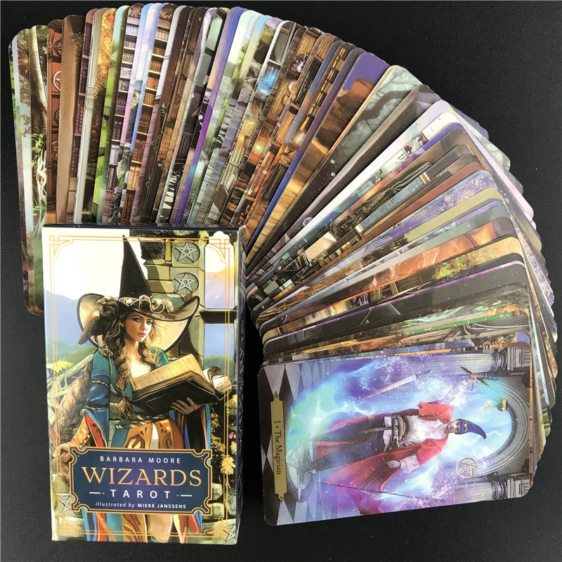 バーバラ ムーアウィザードタロットカード英語版占い預言者占いボードゲームタロットカード Card Games Aliexpress