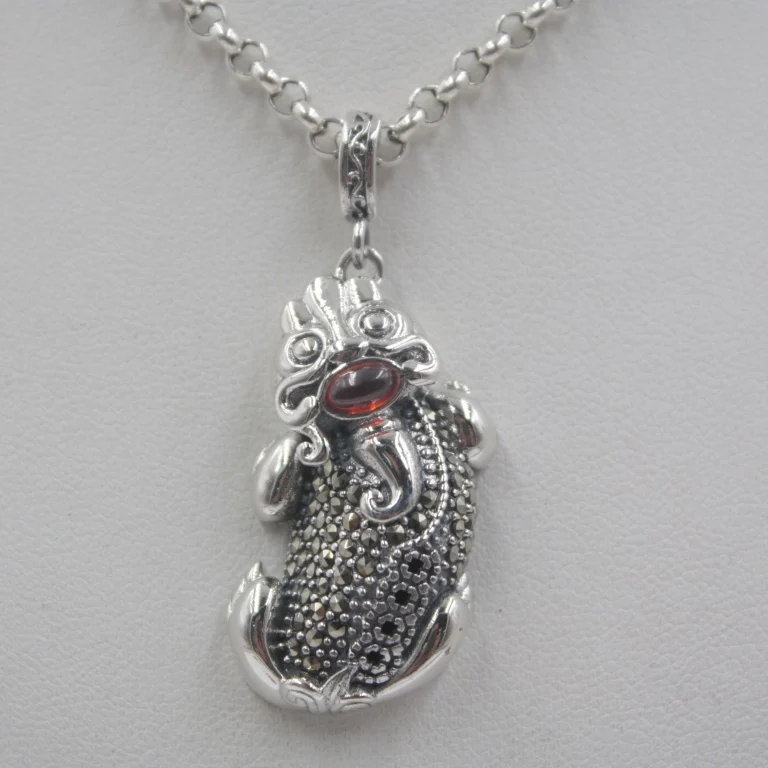 Only Pendant Стерлинговое Серебро S925 кулон для женщин и мужчин Циркон Pixiu удача кулон удача Ретро подарок - Цвет камня: Only Pendant