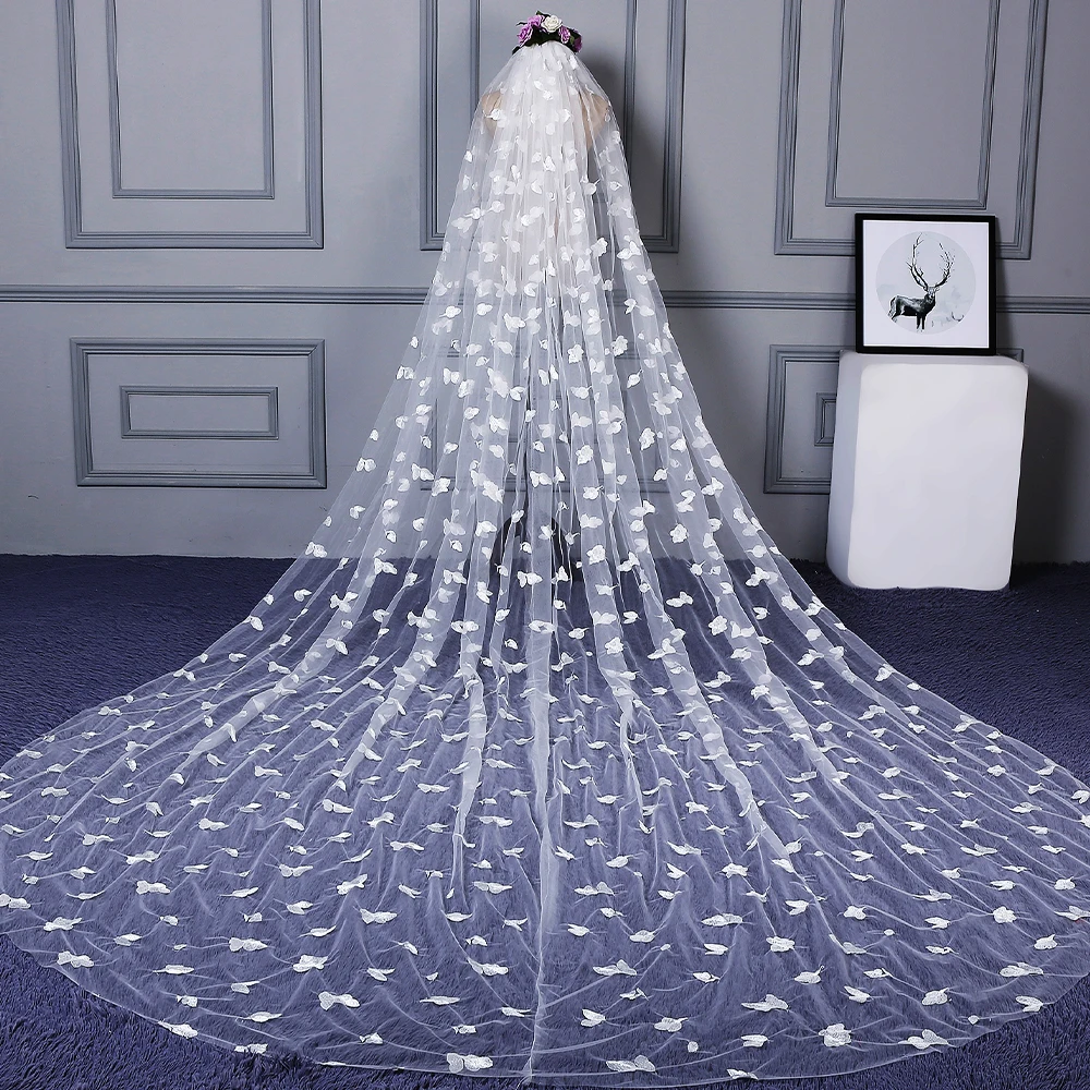 Женская Однослойная Фата цвета слоновой кости свадебная фата для невесты