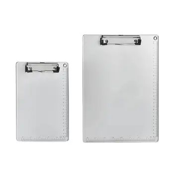 

A4 Document Holder Clipboard Aluminum Alloy PP 2 Types Optional Writing Board Clip File Folder Paper Ticket Storage Collect Book