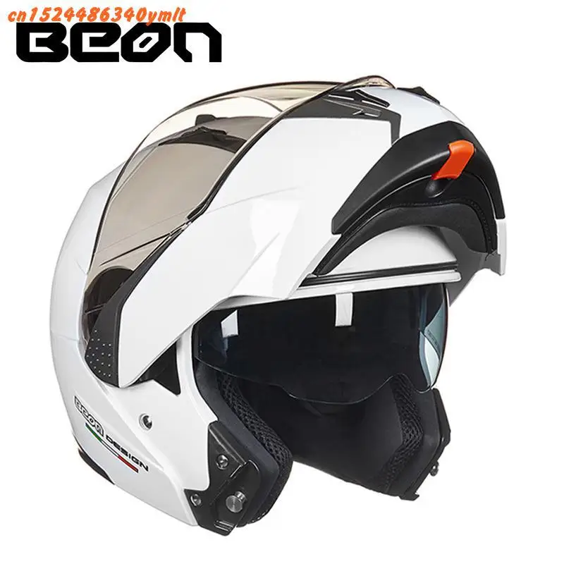 BEON B-700 мотоциклетный шлем Casco Moto Filp Up мотоциклетный шлем двойной козырек Полнолицевой гоночный мотошлем - Цвет: 2