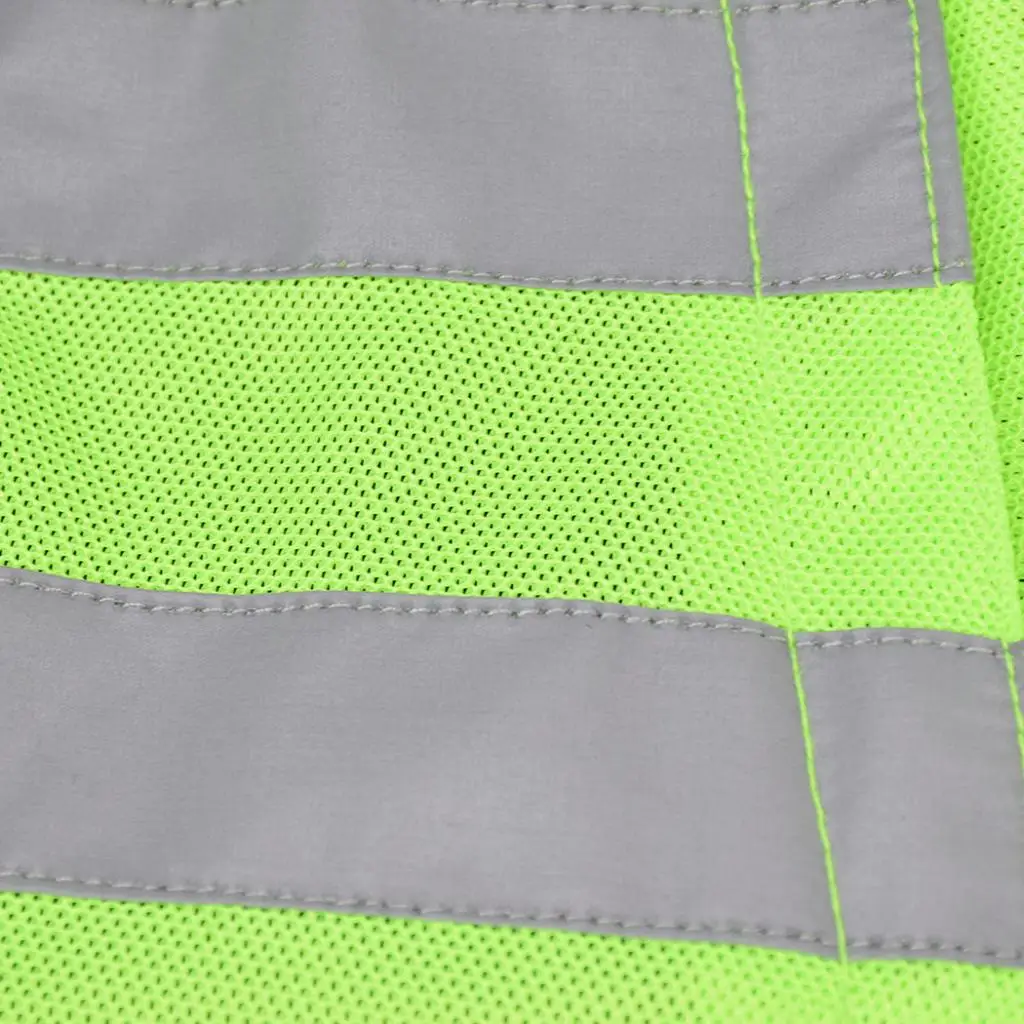 1PC Hi-Vis Reflective Motorcycle Vest Adjustable Waistcoat Commuting Jacket Safety Outwear For Motorcycle Wearing 