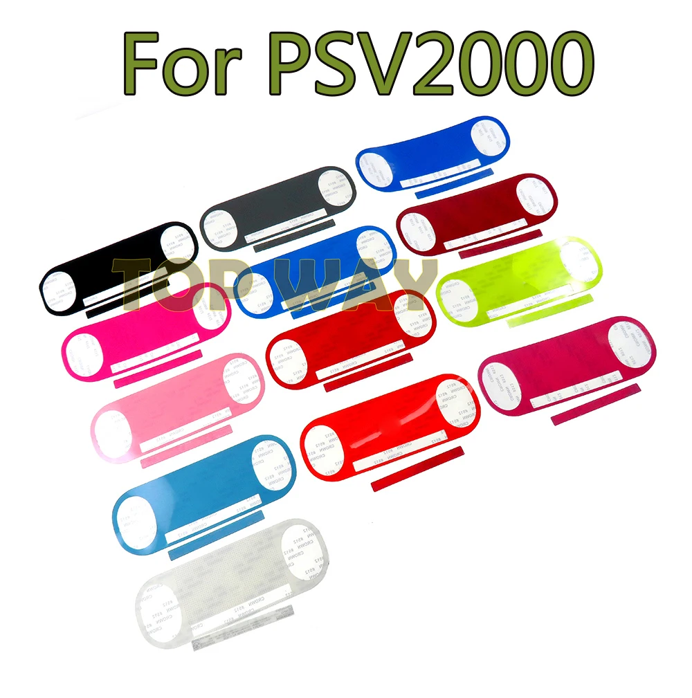 

10sets Touchpad Shell Case Faceplate Label Stickers for Psvita 2000 PSV 2XXX PSV2000 Console back Cover Sticker with logo