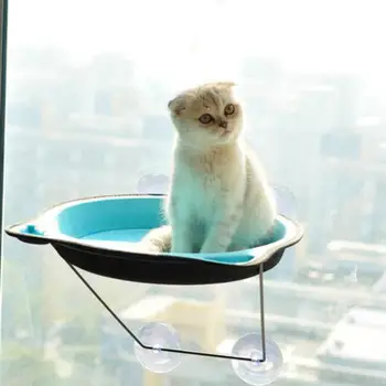 

Cat Rest House Soft And Comfortable Ferret Cage Cat Hammock Bed Window Pod Lounger Suction Cups Warm Bed For Pet