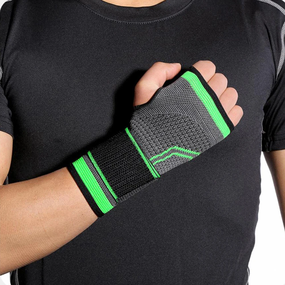 Wristband Support Adjustable Wrist Protector Sport Compression Bandage Brace Wrist Straps Tendonitis Pain Relief Weight Lifting
