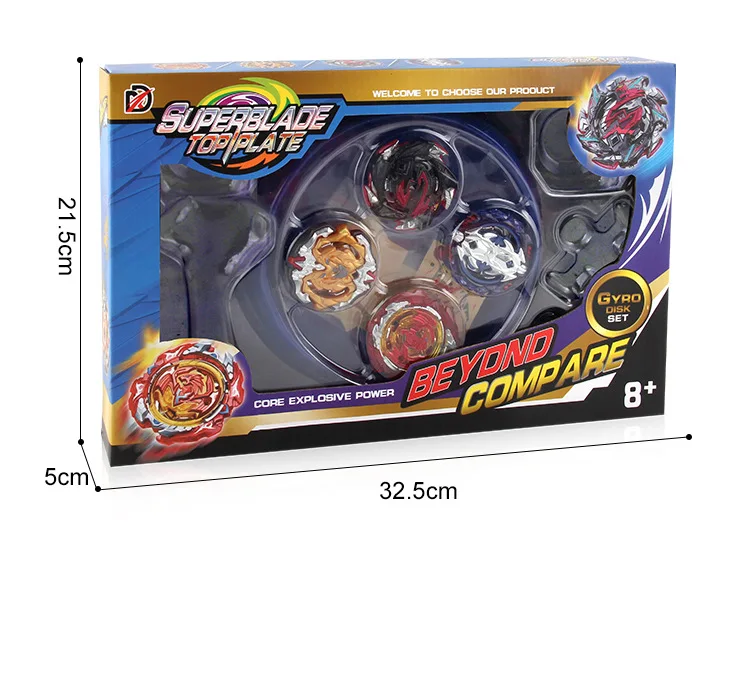 Импортные товары, игрушка с гироскопом Beyblade, боевой Спиннер, Проволочная ручка, zhan dou pan Arena, Набор 168-10