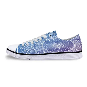 

Mandala Datura Buddhism Ethnic Unisex Canvas Shoes For Men Classic Flats Canvas Shoes Teen Boys Studnets Low Top Sneakers