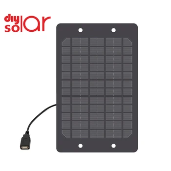 

5V 1200mA 6Watt Battery Charger USB port DC 5.5*2.1 Charge Regulators Solar Panel 6W Outdoor Power Li-ion Batteries Portable