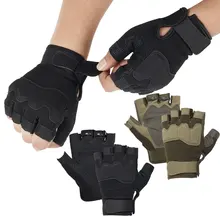 Universal Gloves Fingerless Military Tactical Anti-slip Half Finger Gloves Breathable Adjustable Humen Camping and Cycling Glove