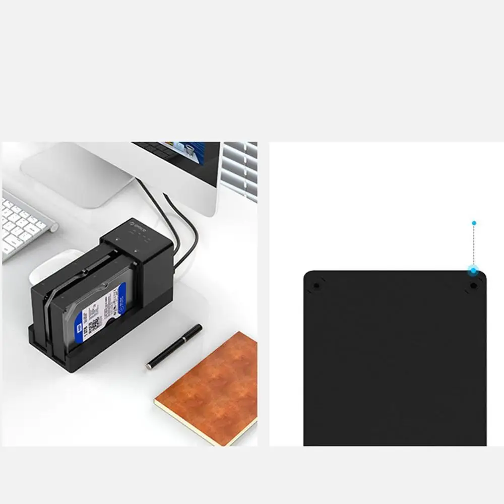 ORICO 2,5 3,5 SATA HDD корпус док-станция автономный клон супер скорость USB 3,0 жесткий диск 2 Bay черный