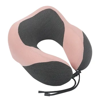 

Summer Sports Neck Pillow Ice Silk U-Shaped Pillow Memory Cotton Portable Storage Magnetic Cloth Neck Pillow