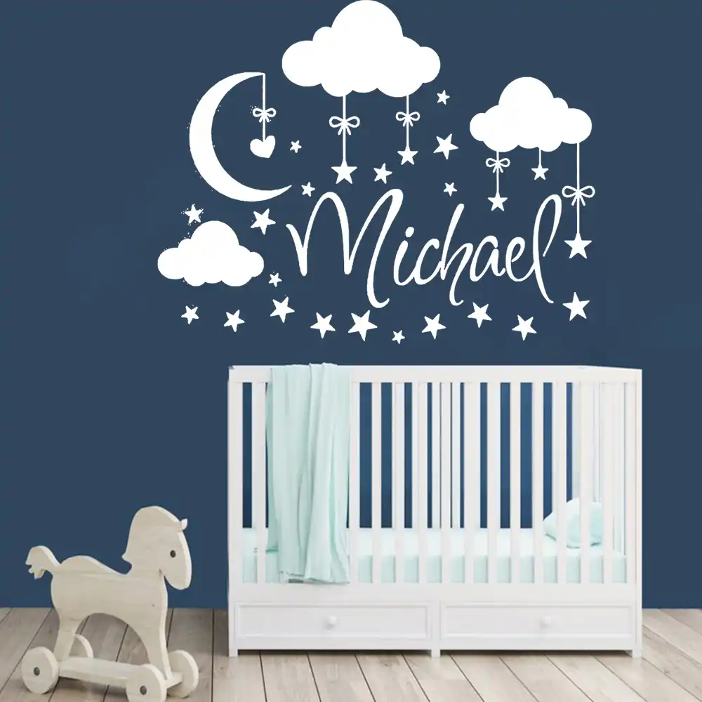wall decal clouds
