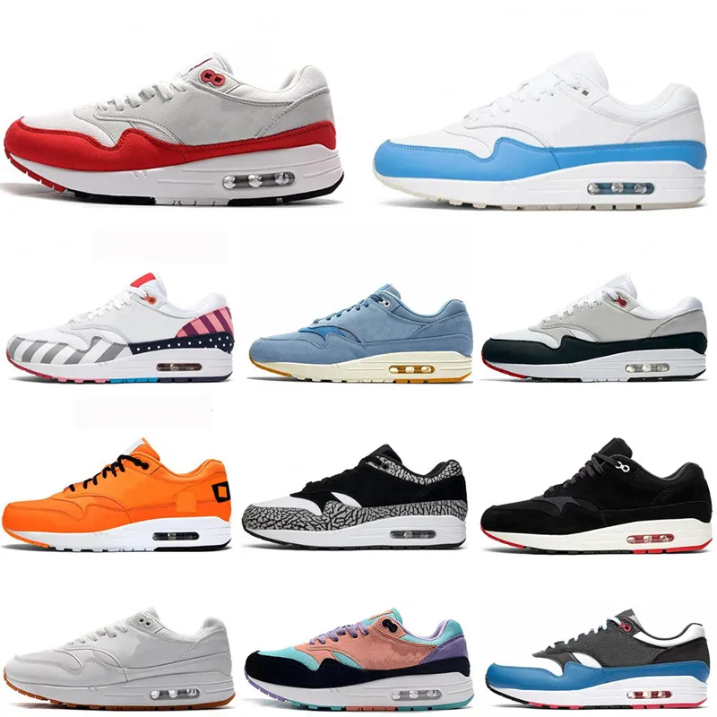 

2020 New Running Shoe Arrival 1 87 DLX ATMOS Animal Pack 1s Parra Leopard Gra Men Women Classic Athletic Zapatos trainers sports