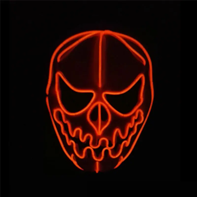 Halloween LED Glowing Mask Pumpkin Head Party Decoration Christmas Masquerade Mask Decoration Grow Masks Event Supplies