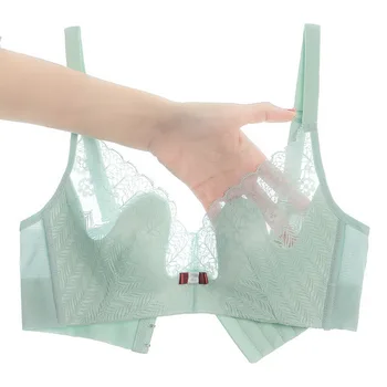 

DHL or fedex 100pcs/lot New Arrival Sexy Lace Ultra-Thin 0.2cm Lingerie For Women Big Size Bra Gather Anti-sagging Adjustable