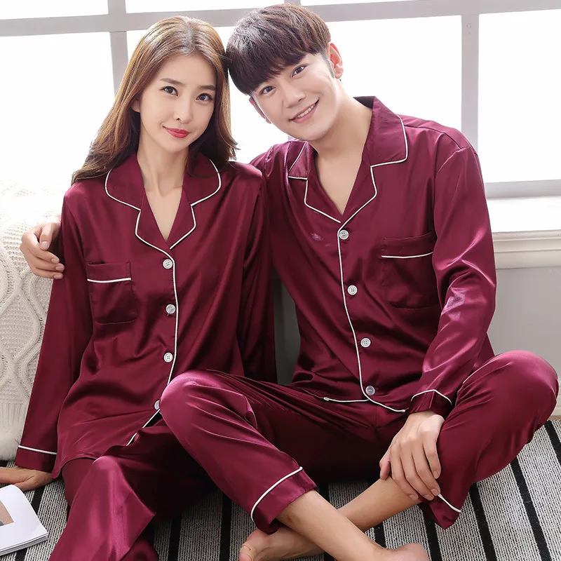 Black-Men-Nightwear-Shirt-Pants-Sleep-Pajamas-Sets-Long-Sleeve-Sleepwear-Spring-Autumn-Silky-Nightgown-Robe (1)