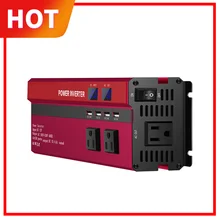 4000 Вт/5000 Вт Солнечный автомобильный силовой инвертор светодиодный DC12/24 В к AC110/220 В синусоидальный преобразователь 4 USB интерфейсы USB автомобильный инвертор прочный