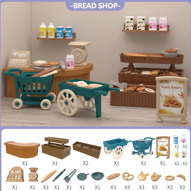 geloof thuis Clancy Bos Familie Melk Brood Supermarkt Miniaturen Dinette Kind Speelgoed Keuken  Koekjes Bakkerij Mini Voedsel Poppenhuis Boodschappen Speelgoed Gift -  AliExpress Speelgoed & Hobbies