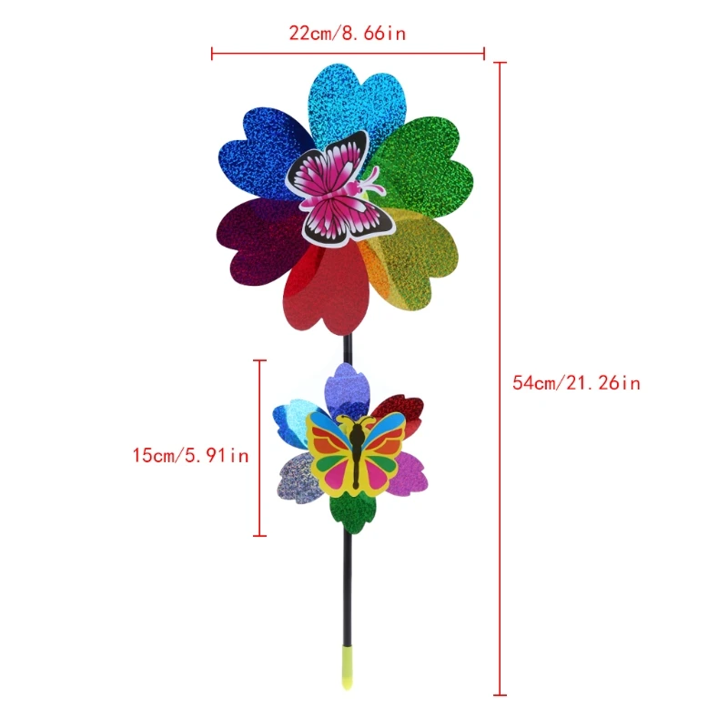 New Colorful Sequins Windmill Wind Spinner font b Home b font font b Garden b font